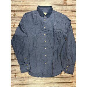 RAG & BONE tailored workwear Shirt size L color blue striped NWOT